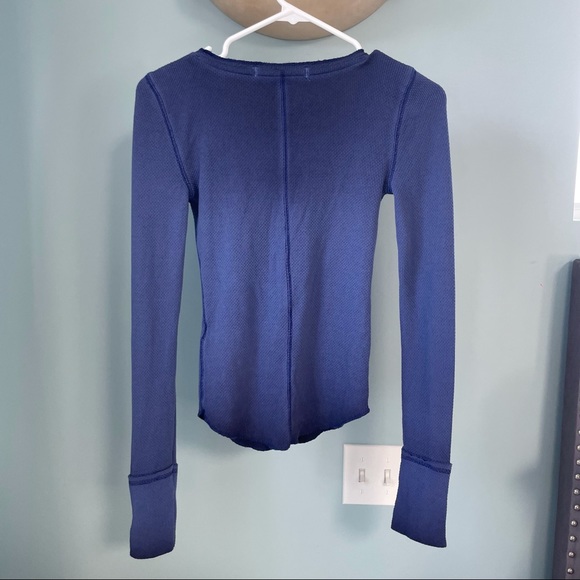 SOLD NWOT Free People Dark Side Thermal Top - Picture 8 of 8